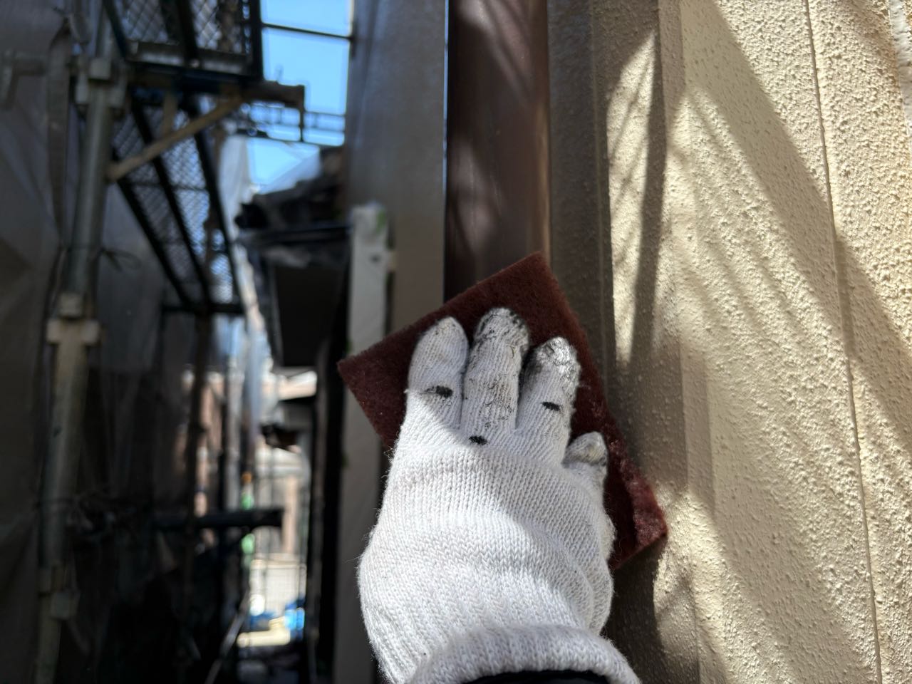 ケレン作業です。