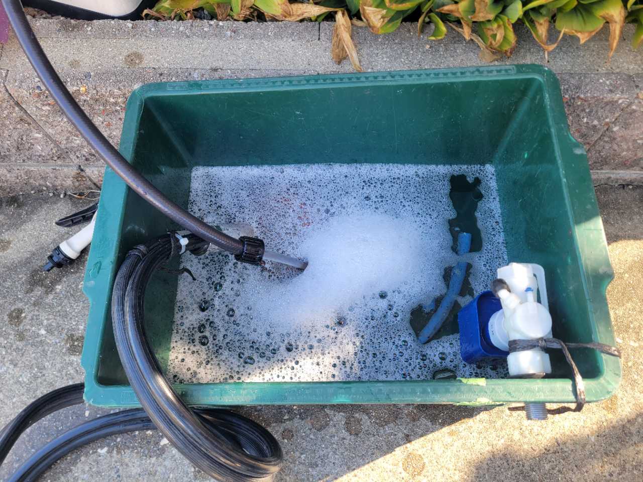 バイオ洗浄原液撹拌。