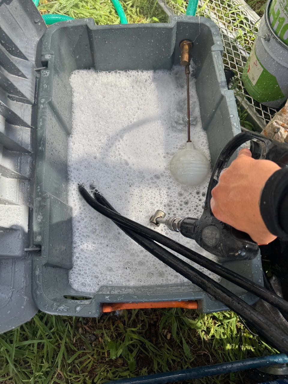 バイオ洗浄原液撹拌。