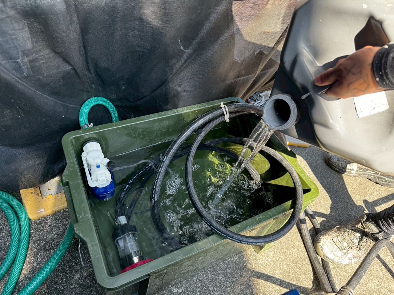 バイオ洗浄原液混入。