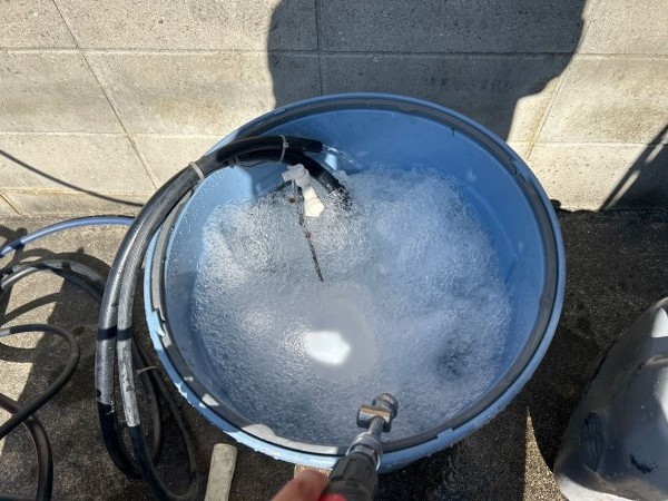 バイオ洗浄原液撹拌。