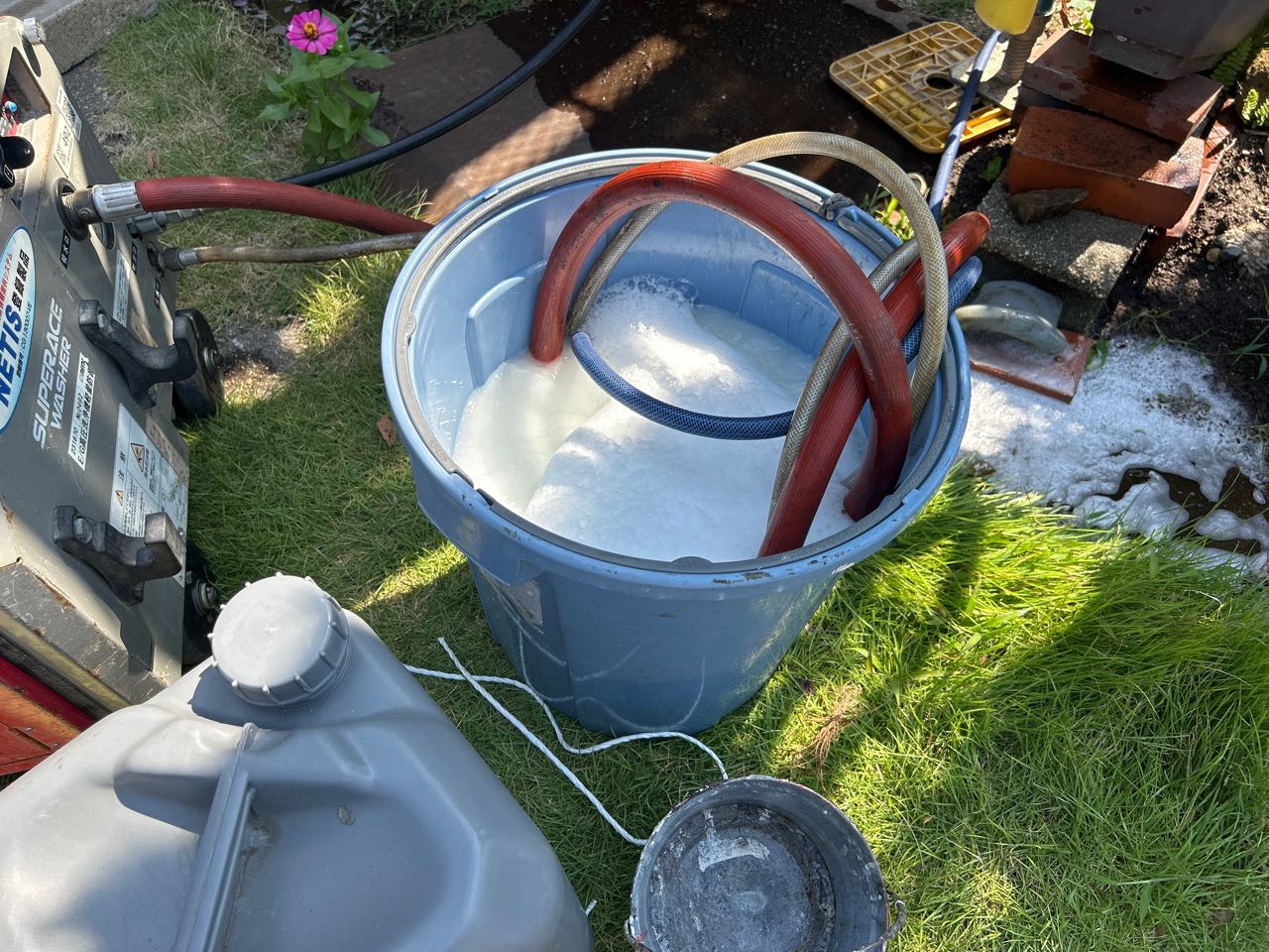 バイオ洗浄原液撹拌。