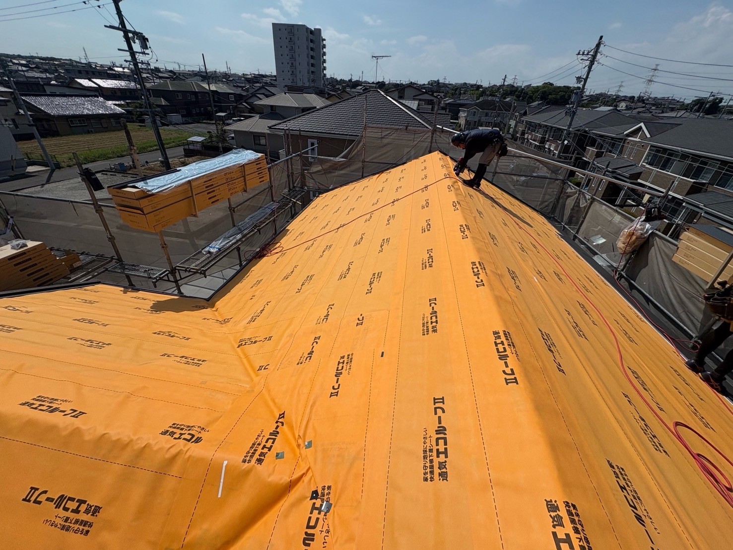 ルーフィングです。