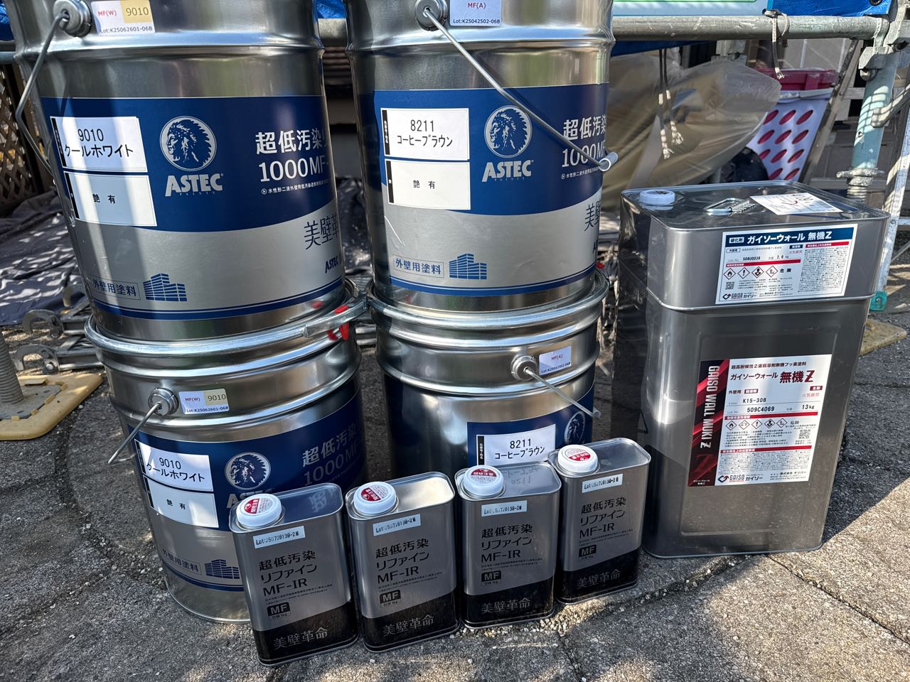 材料検収です。