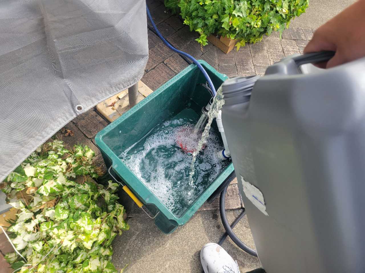 バイオ洗浄原液混入。