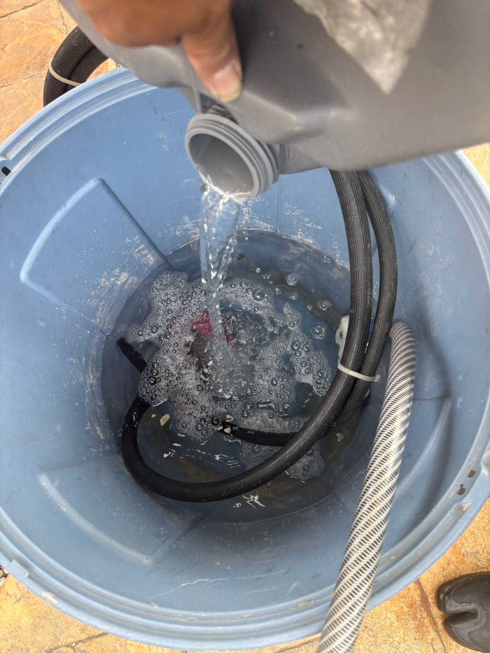 バイオ洗浄原液混入。
