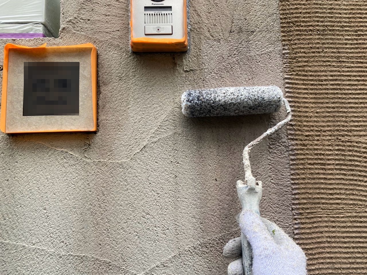 下塗りです。