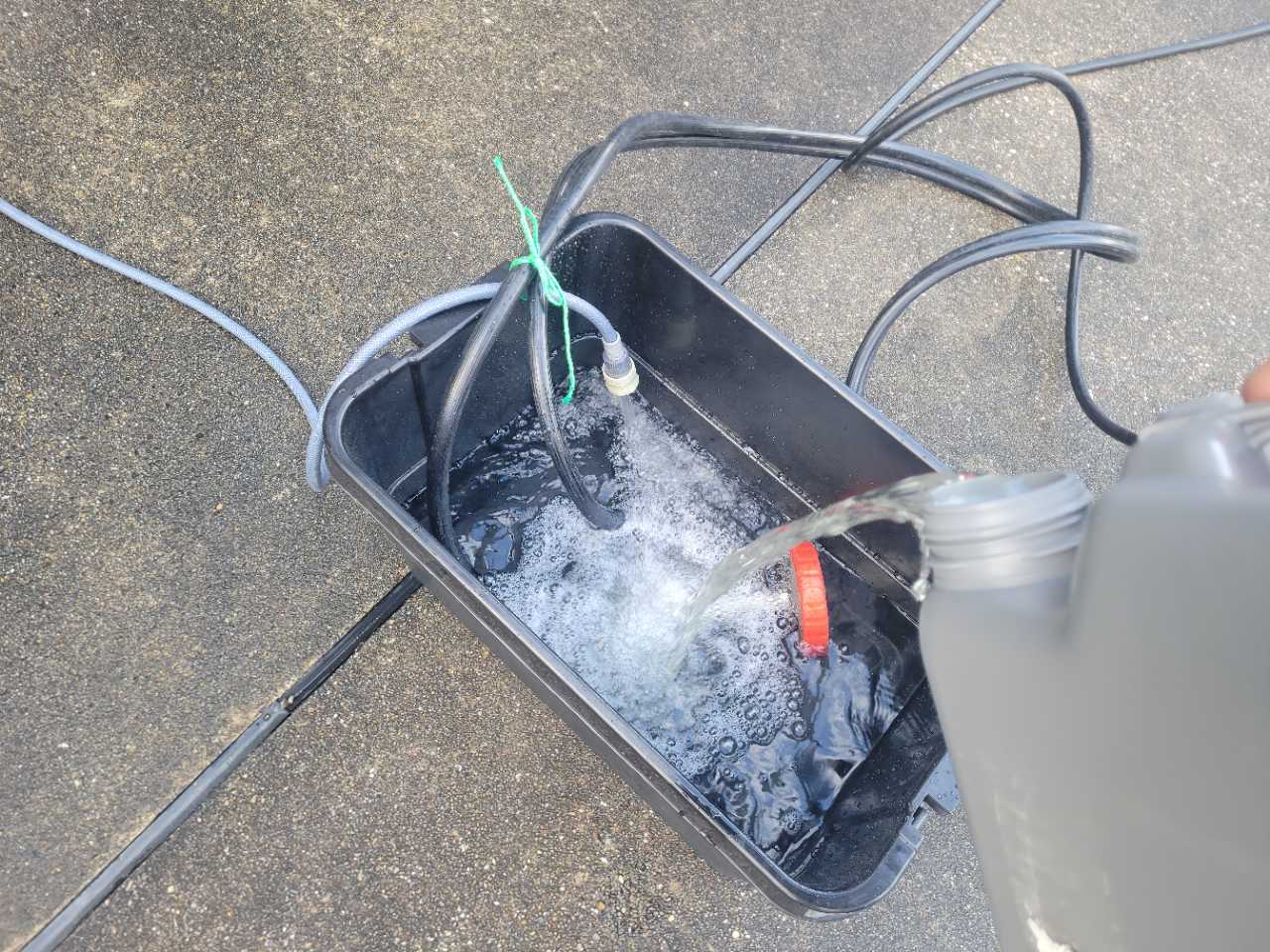 バイオ洗浄原液混入。