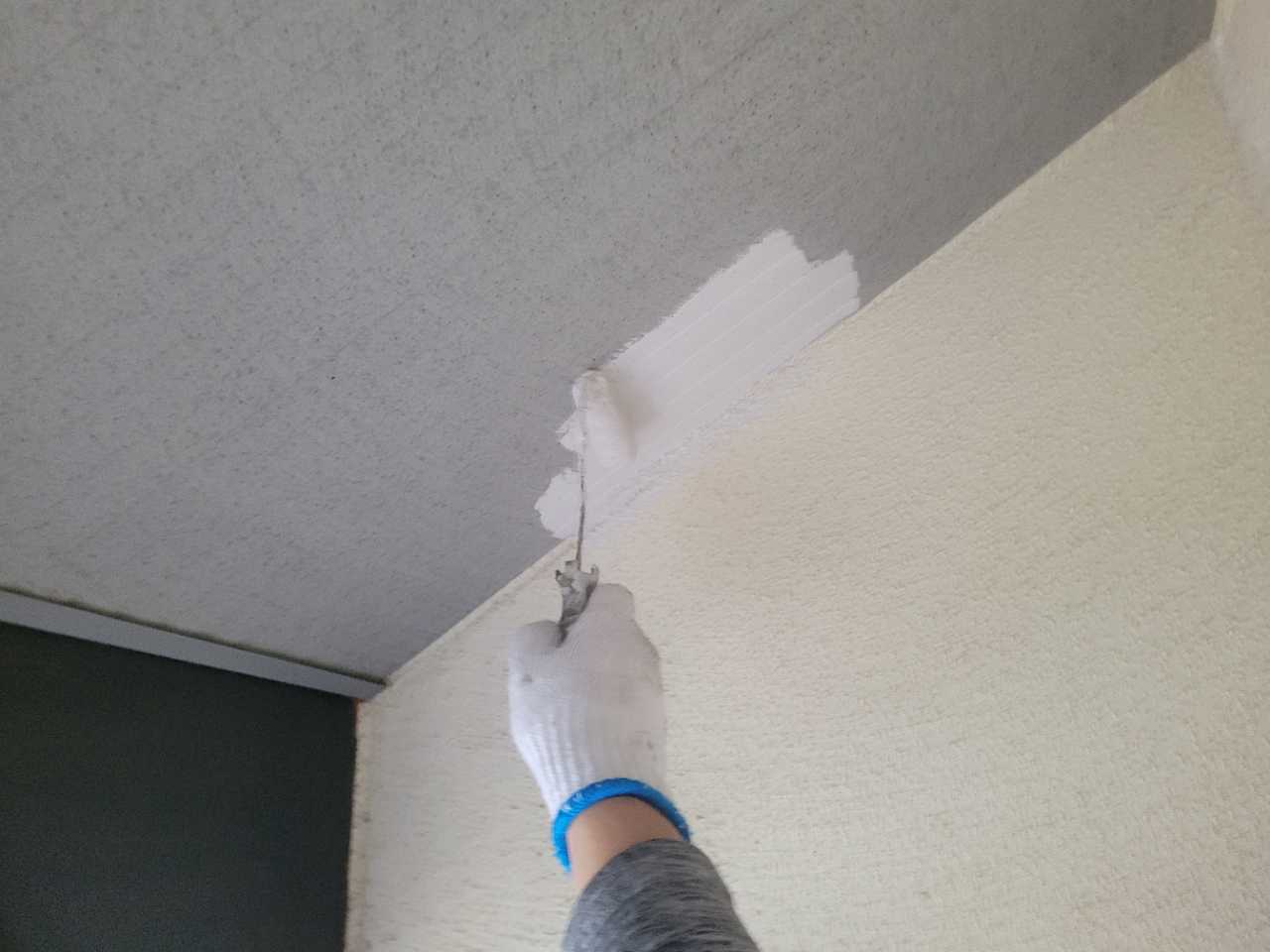 仕上げ塗装1回目です。
