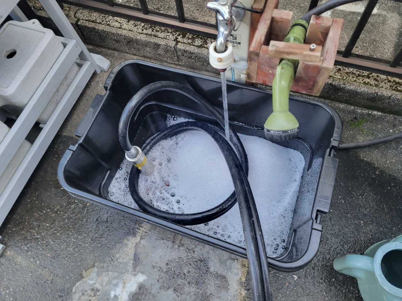 バイオ洗浄原液撹拌。