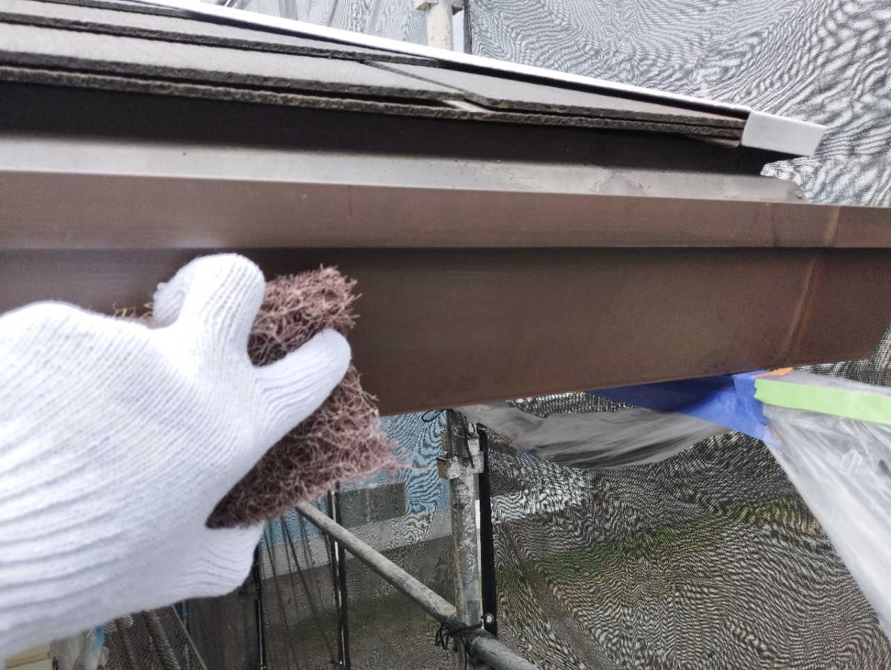 ケレン作業です。