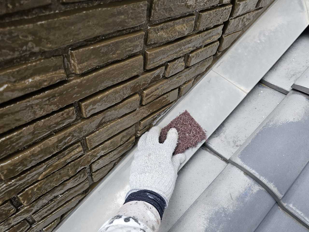 ケレン作業です。