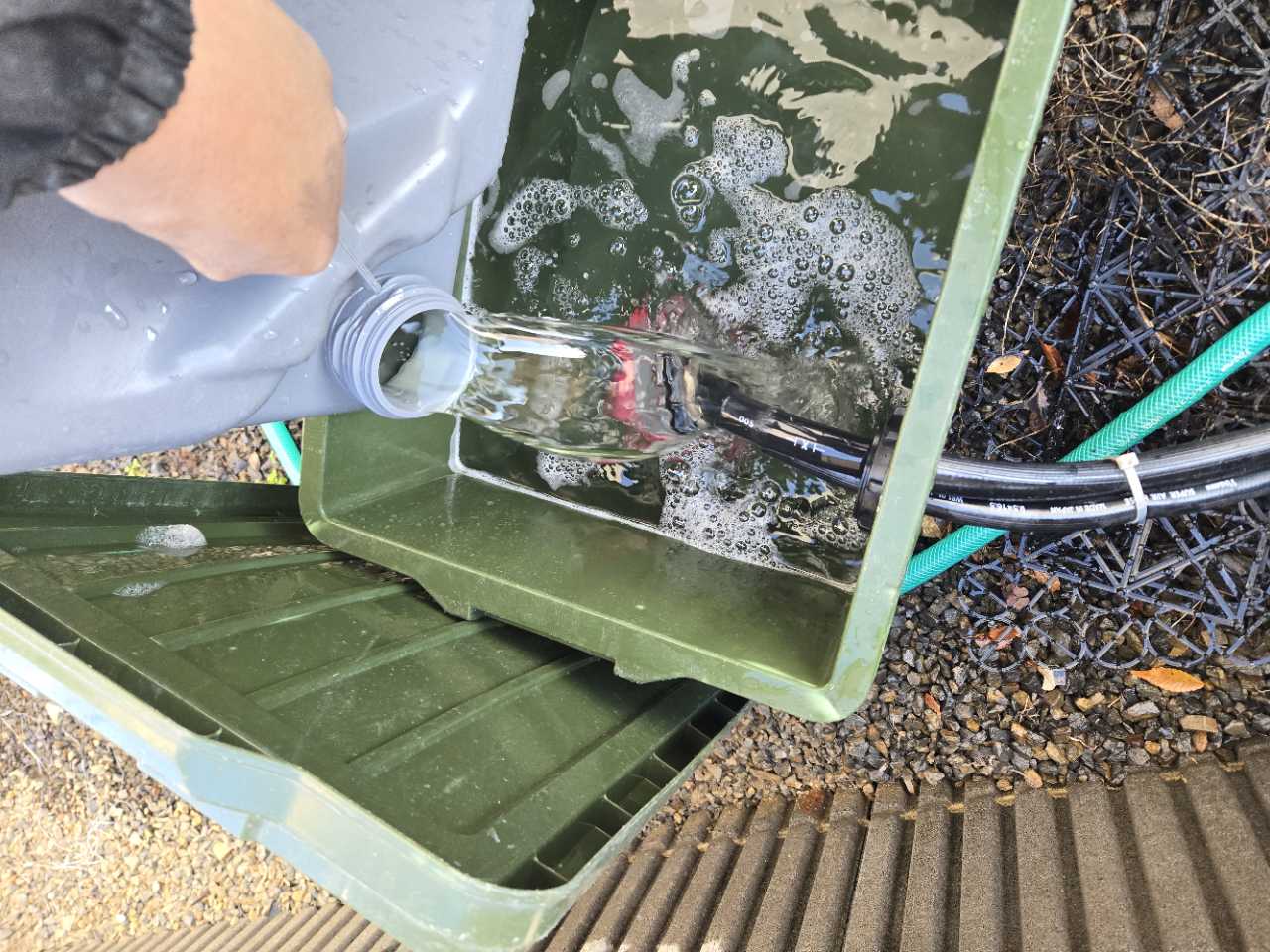 バイオ洗浄原液混入。