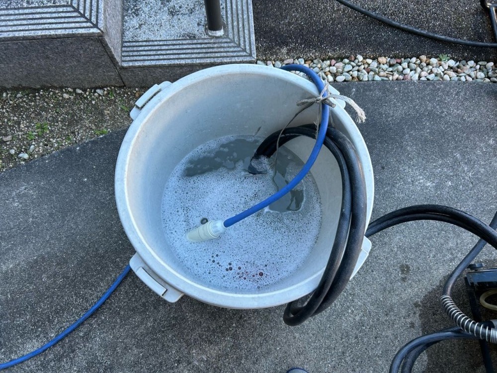 バイオ洗浄原液撹拌。