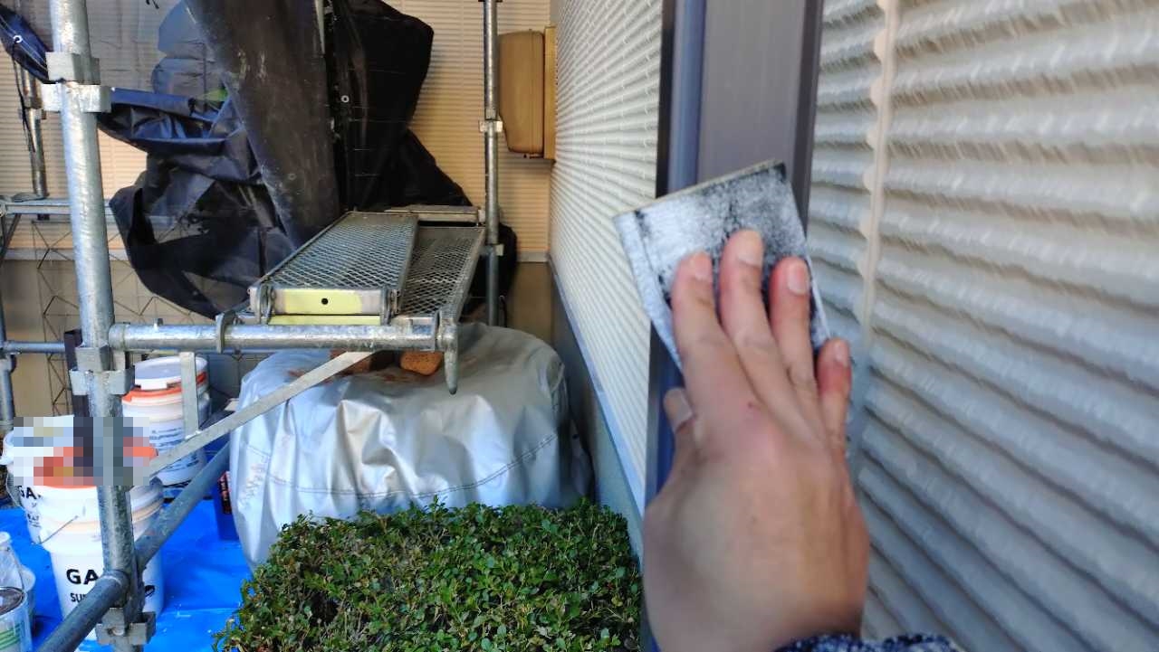 ケレン作業です。