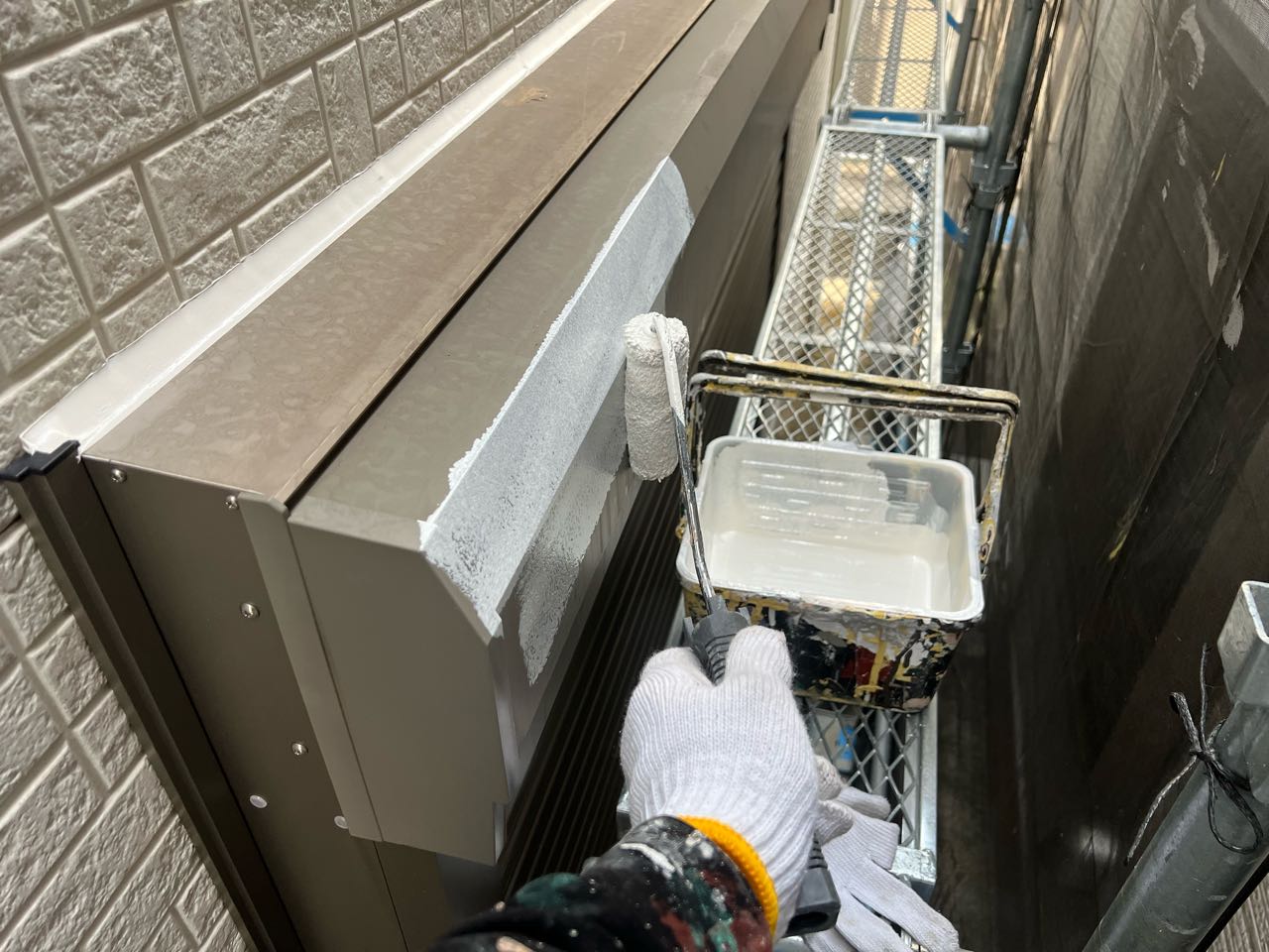 下塗りです。