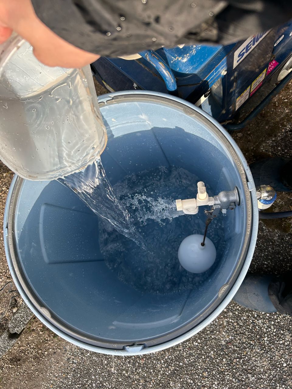バイオ洗浄原液混入。