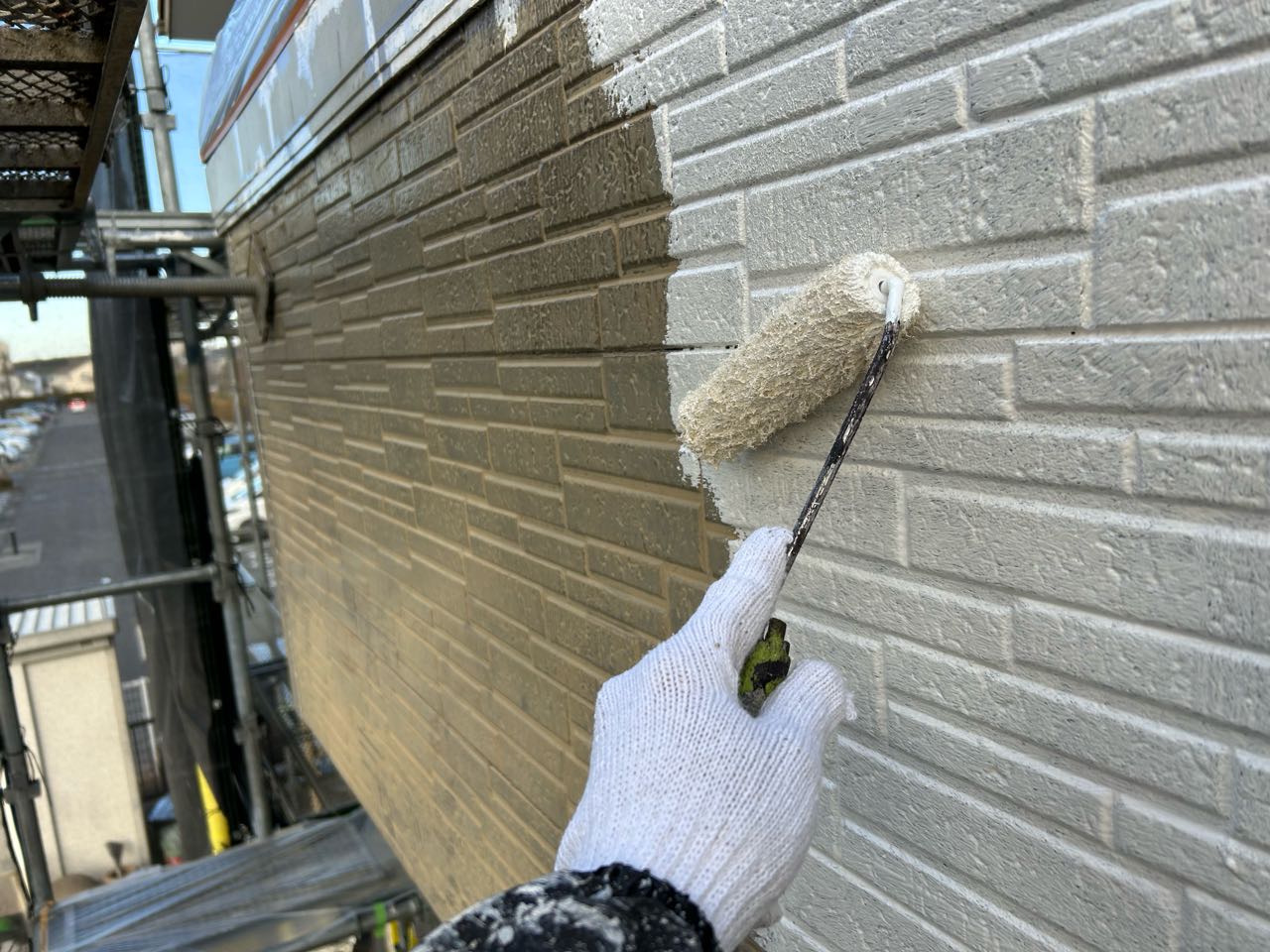 下塗りです。