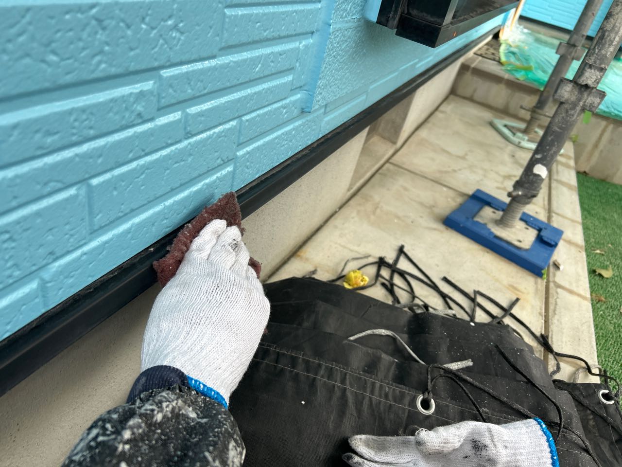 ケレン作業です。