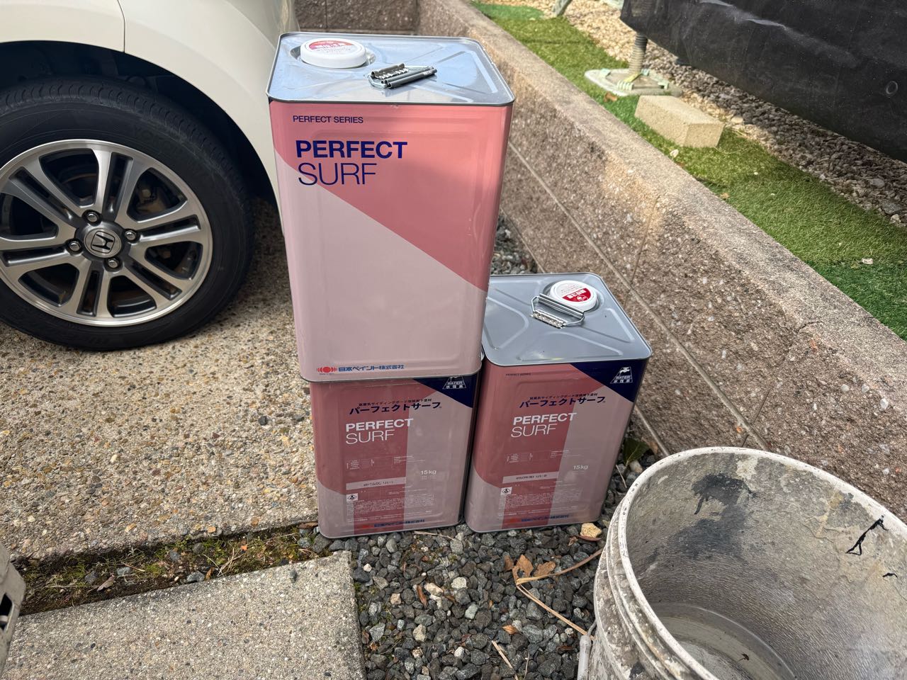 材料検収です。