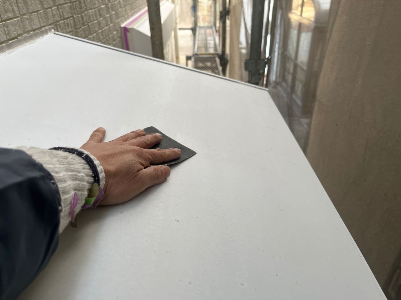 ケレン作業です。