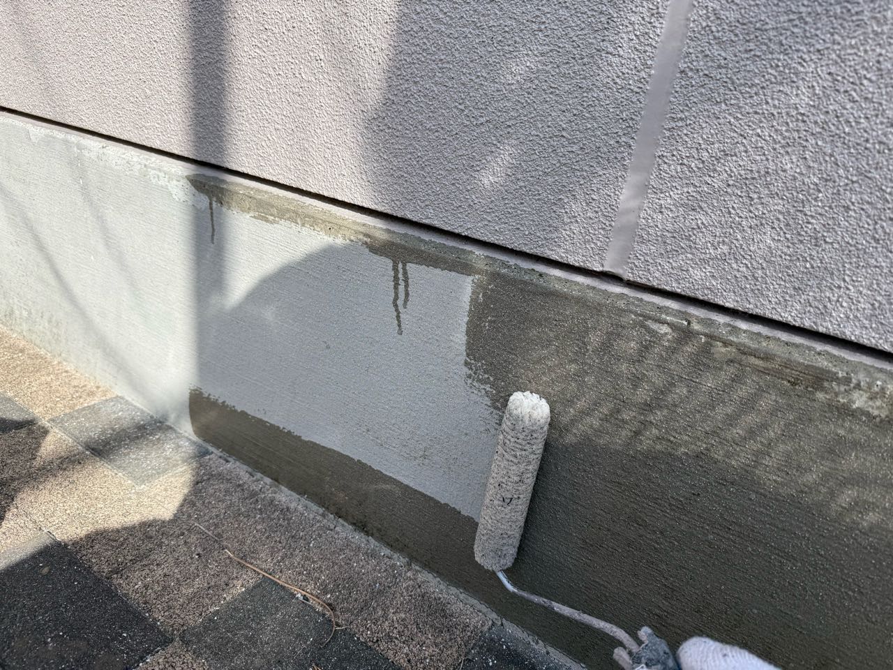 下塗りです。