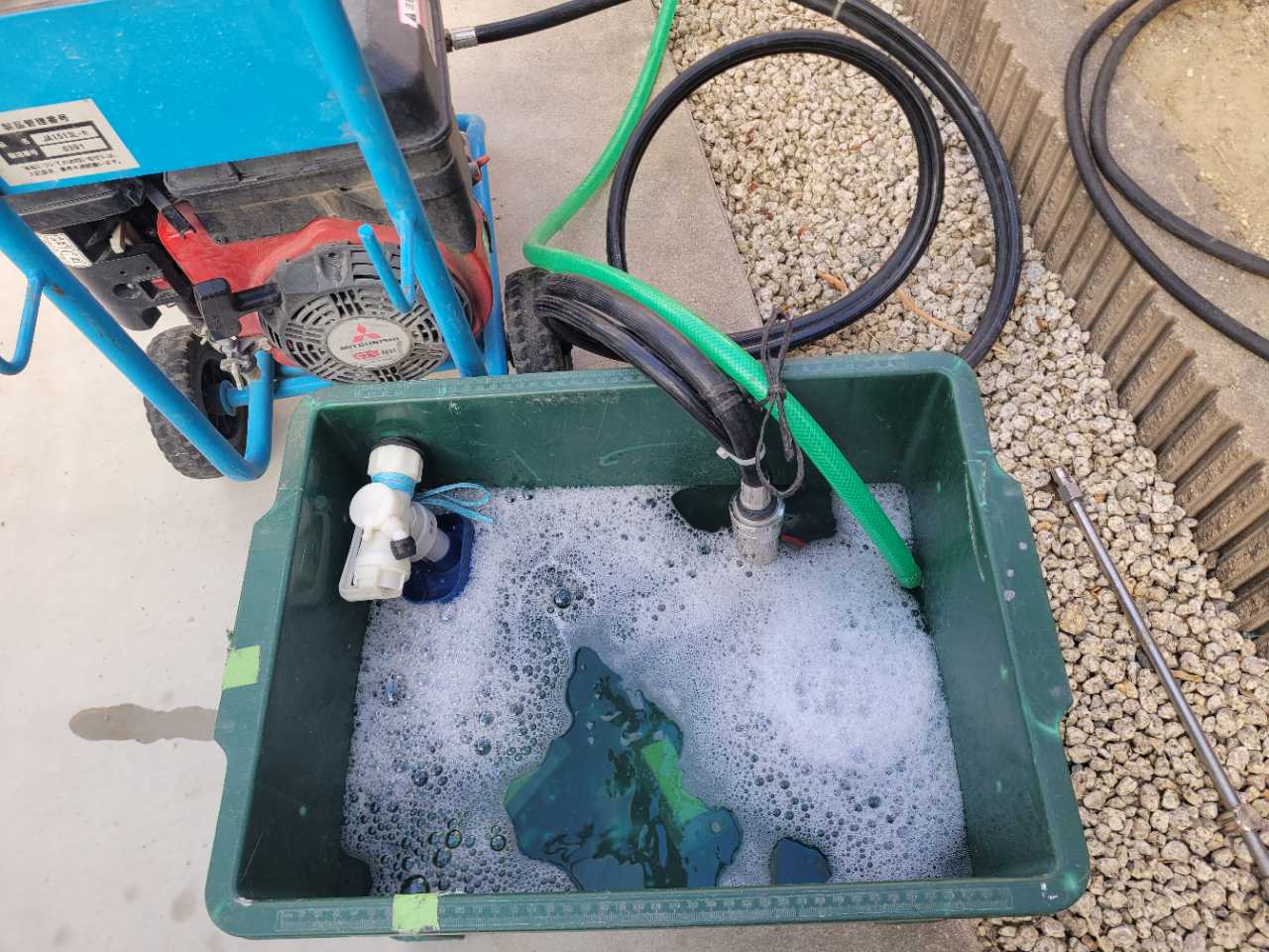 バイオ洗浄原液撹拌。