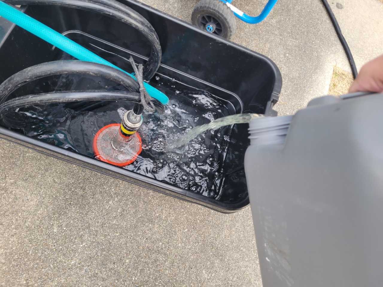 バイオ洗浄原液混入。