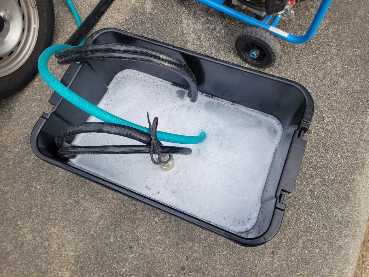 バイオ洗浄原液撹拌。