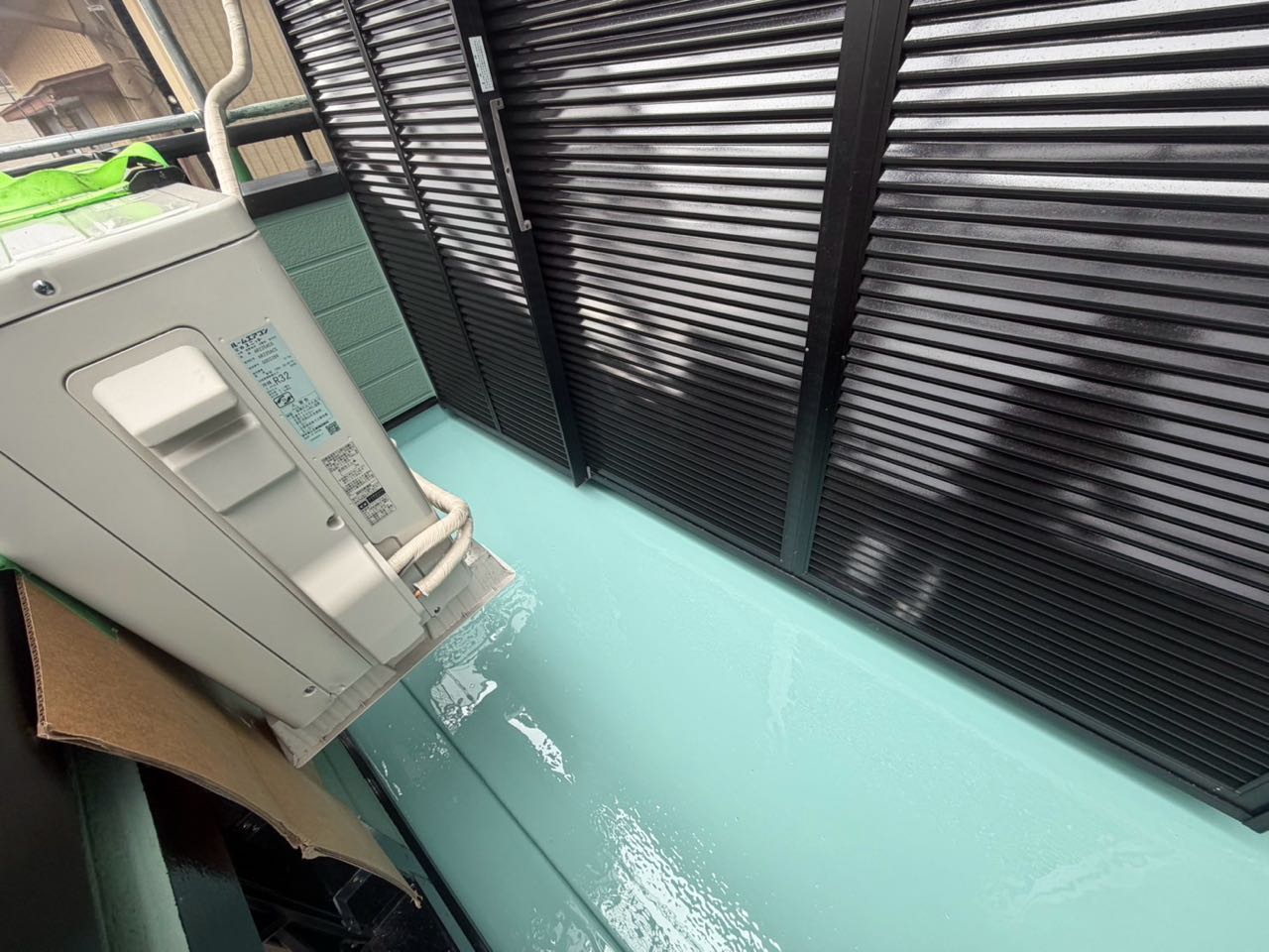 ウレタン防水塗布2回目。