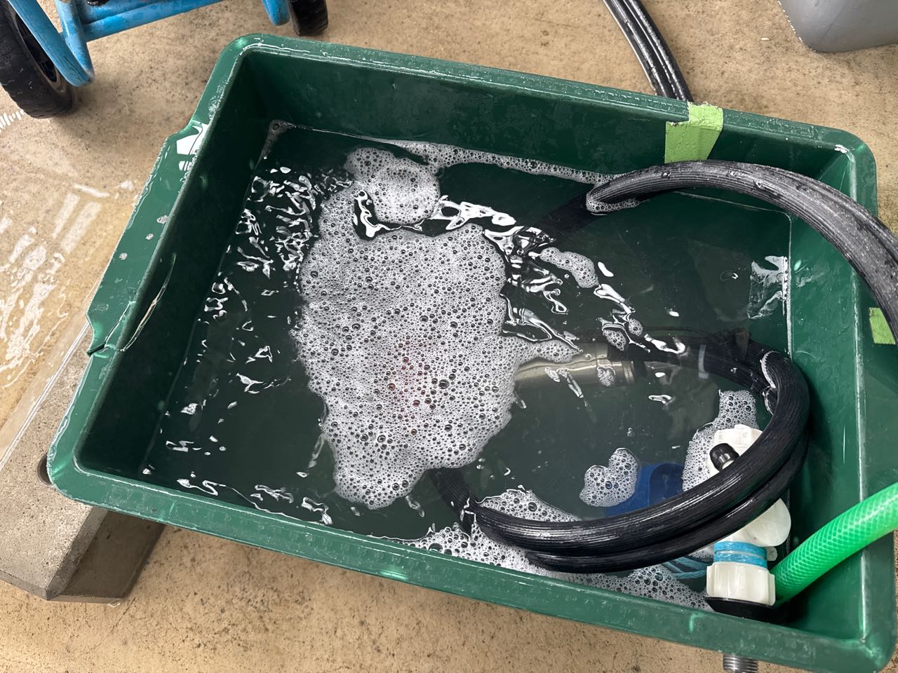 バイオ洗浄原液撹拌。