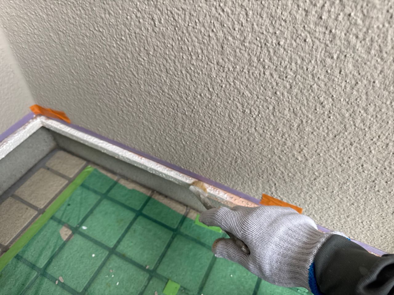下塗りです。