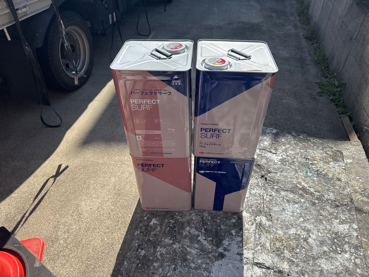 材料検収です。