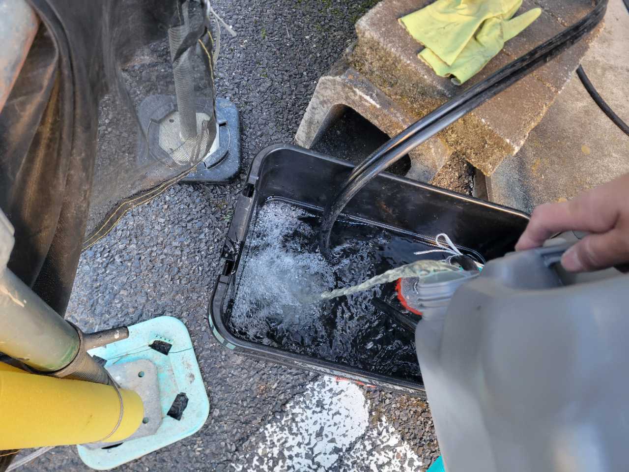 バイオ洗浄原液混入。