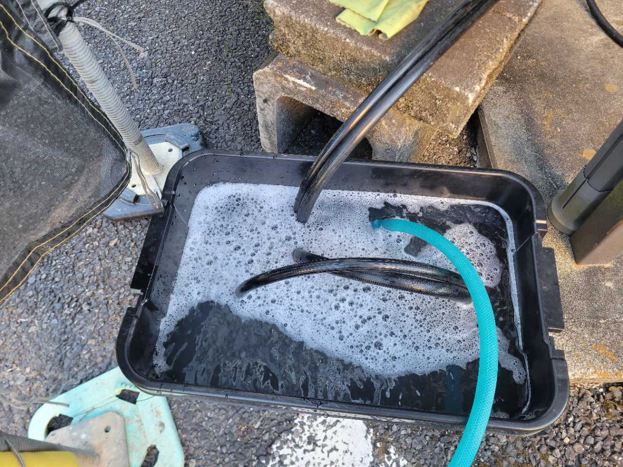 バイオ洗浄原液撹拌。