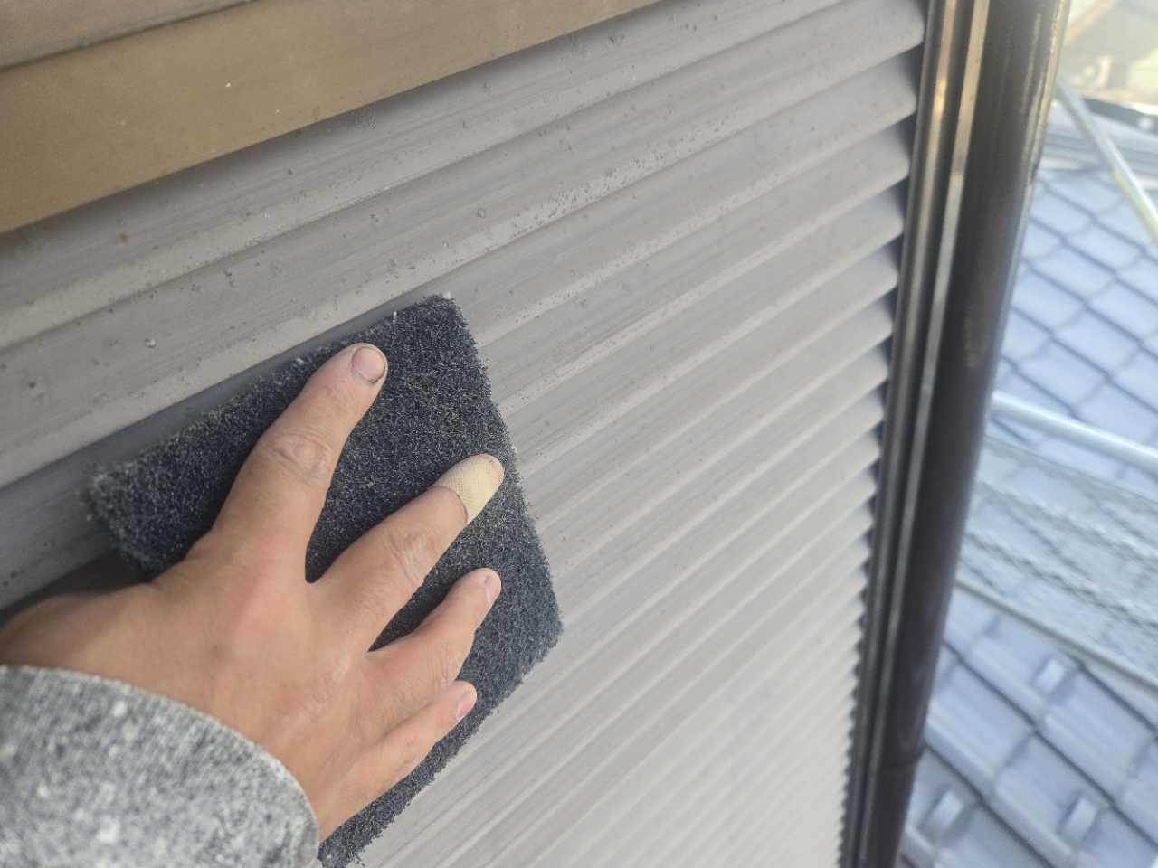 ケレン作業です。