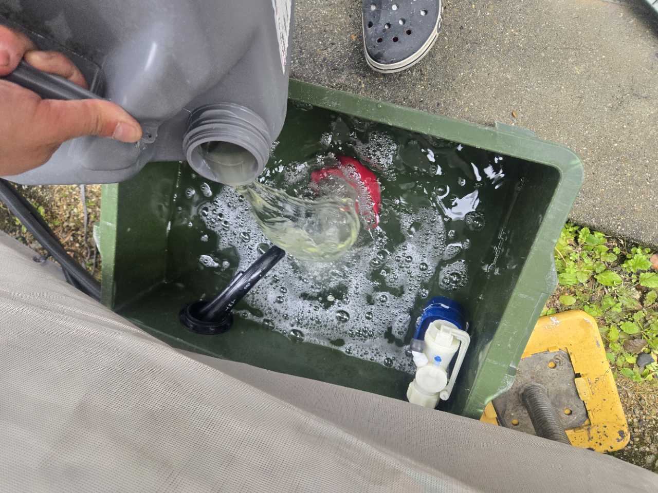 バイオ洗浄原液撹拌。