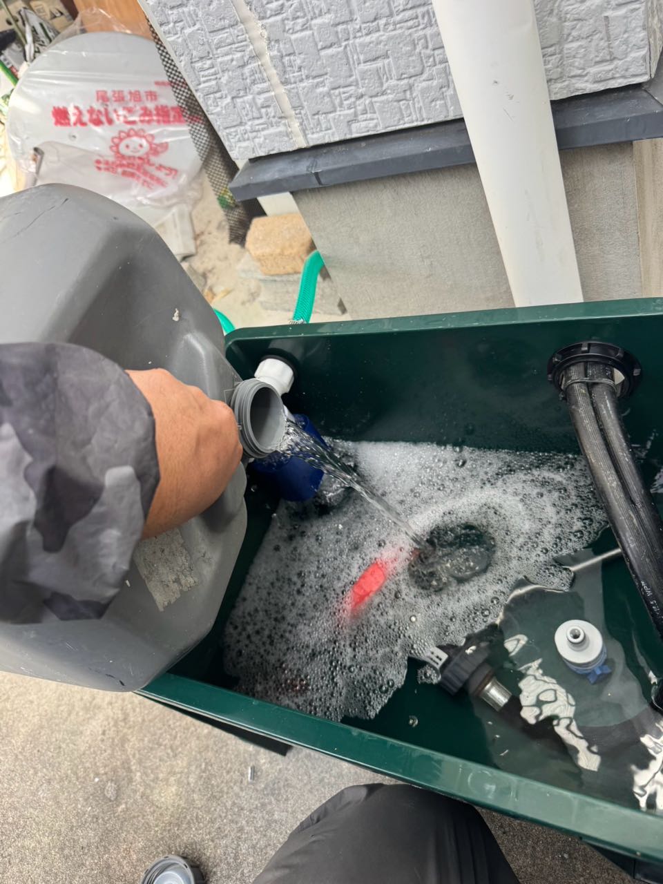 バイオ洗浄原液混入。