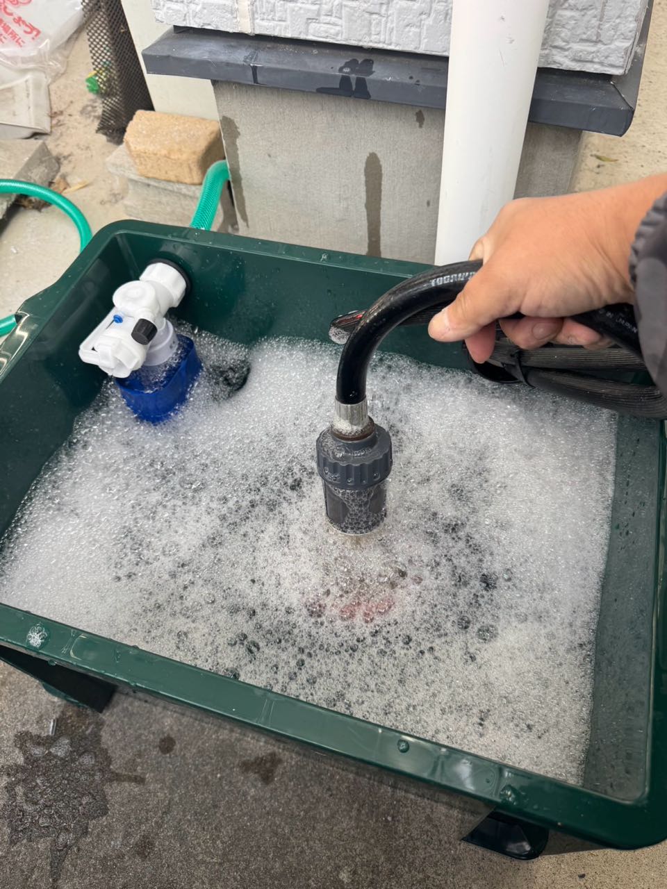 バイオ洗浄原液撹拌。