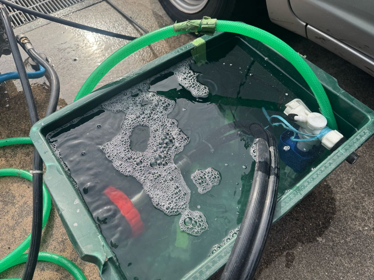 バイオ洗浄原液撹拌。