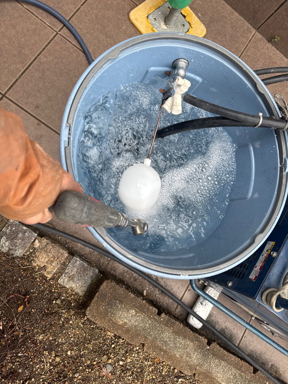 バイオ洗浄原液撹拌。