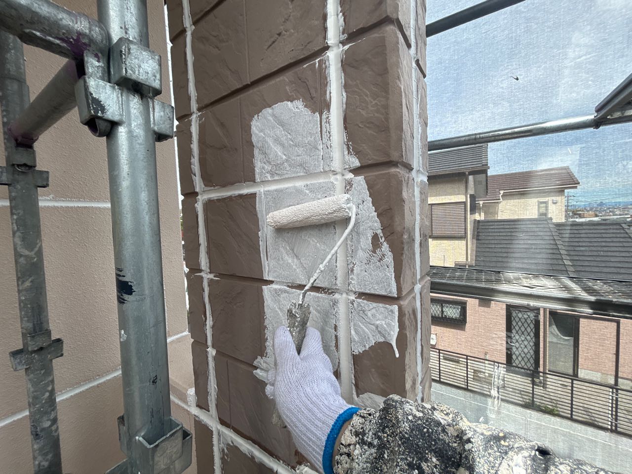 下塗りです。