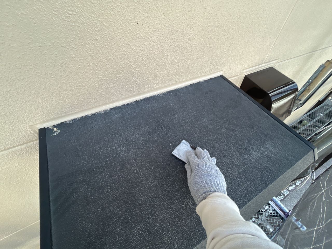 ケレン作業です。