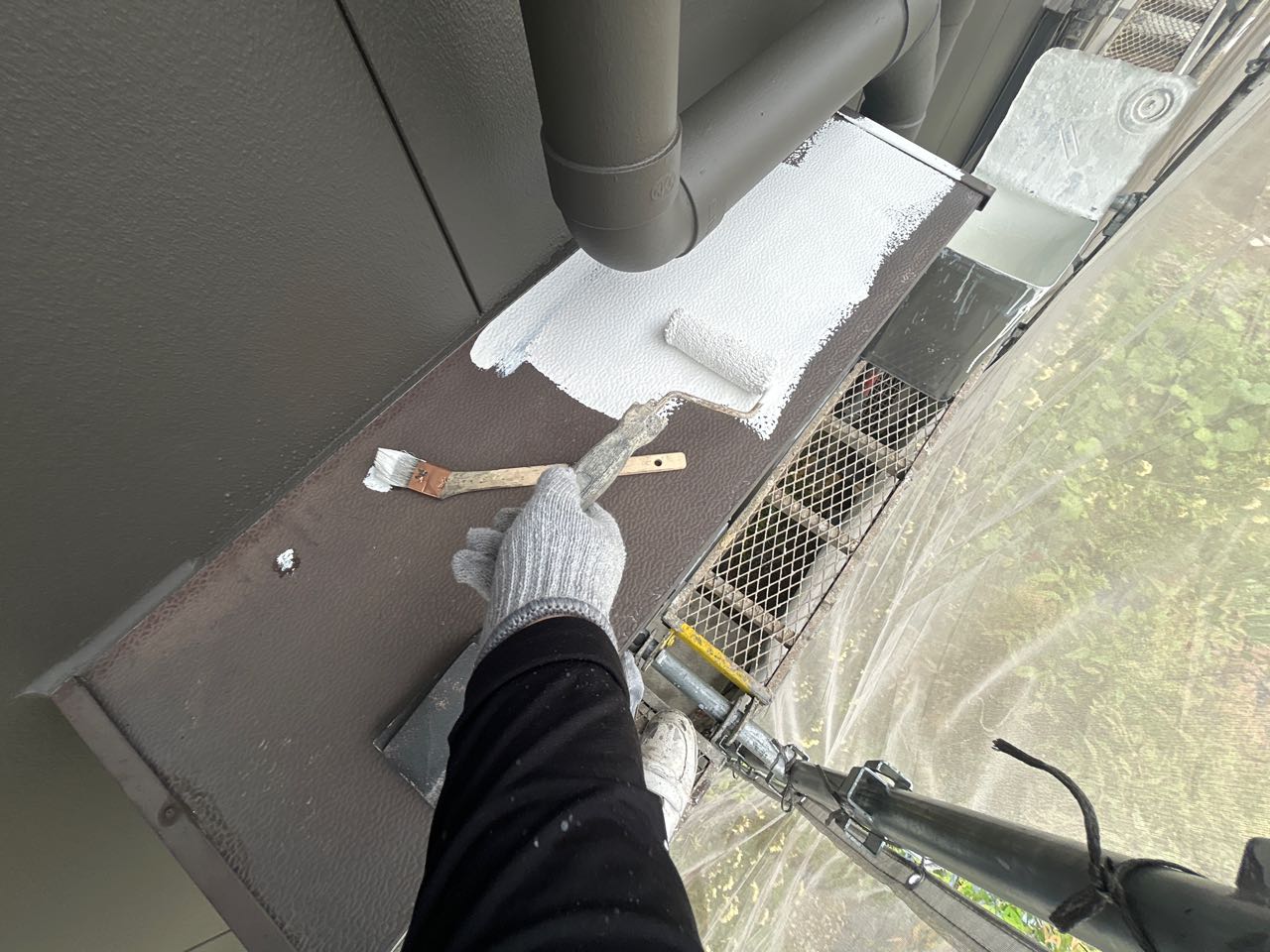 下塗りです。