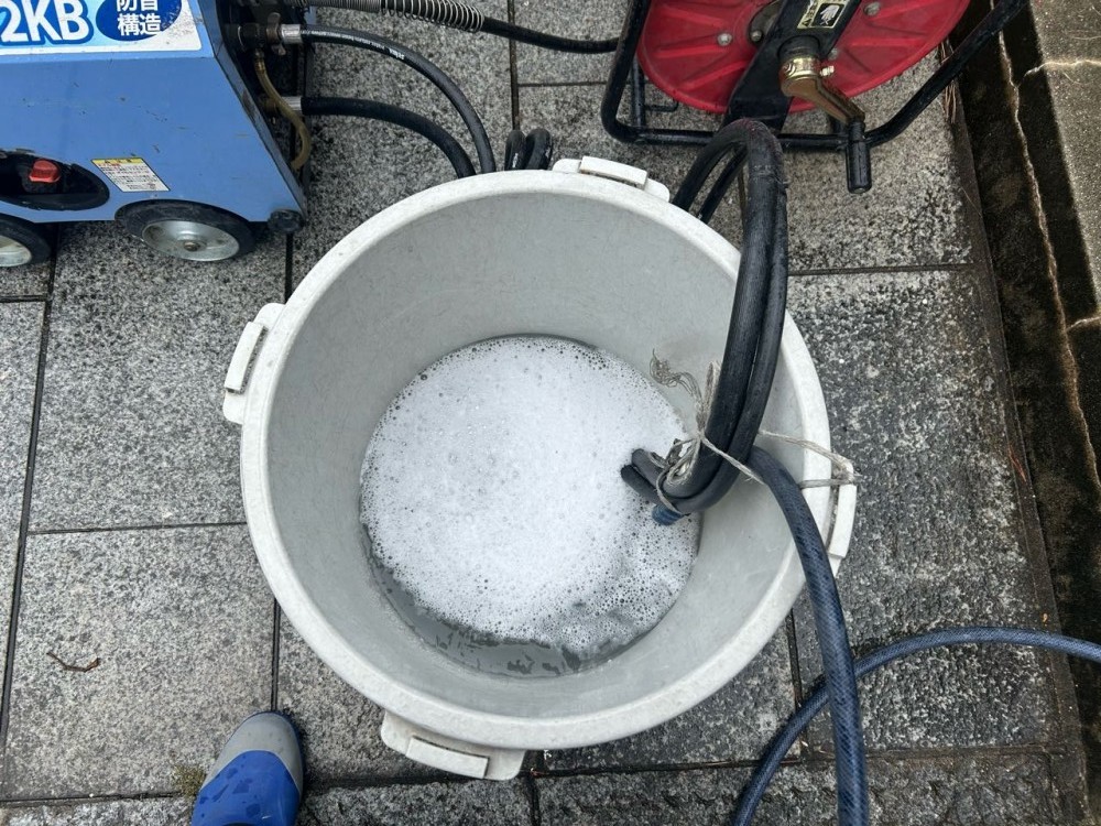 バイオ洗浄原液撹拌。