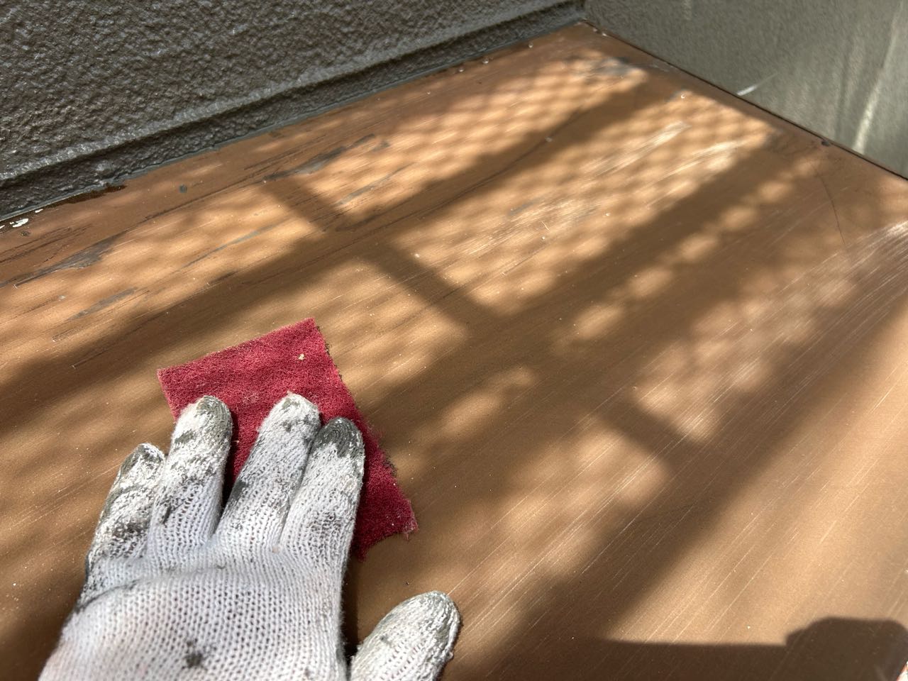 ケレン作業です。