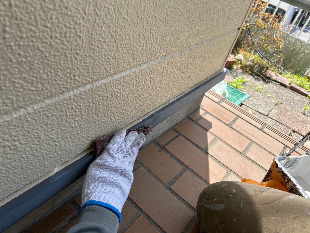ケレン作業です。