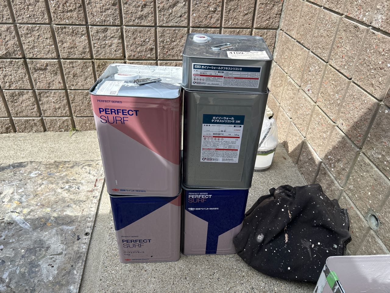 材料検収です。