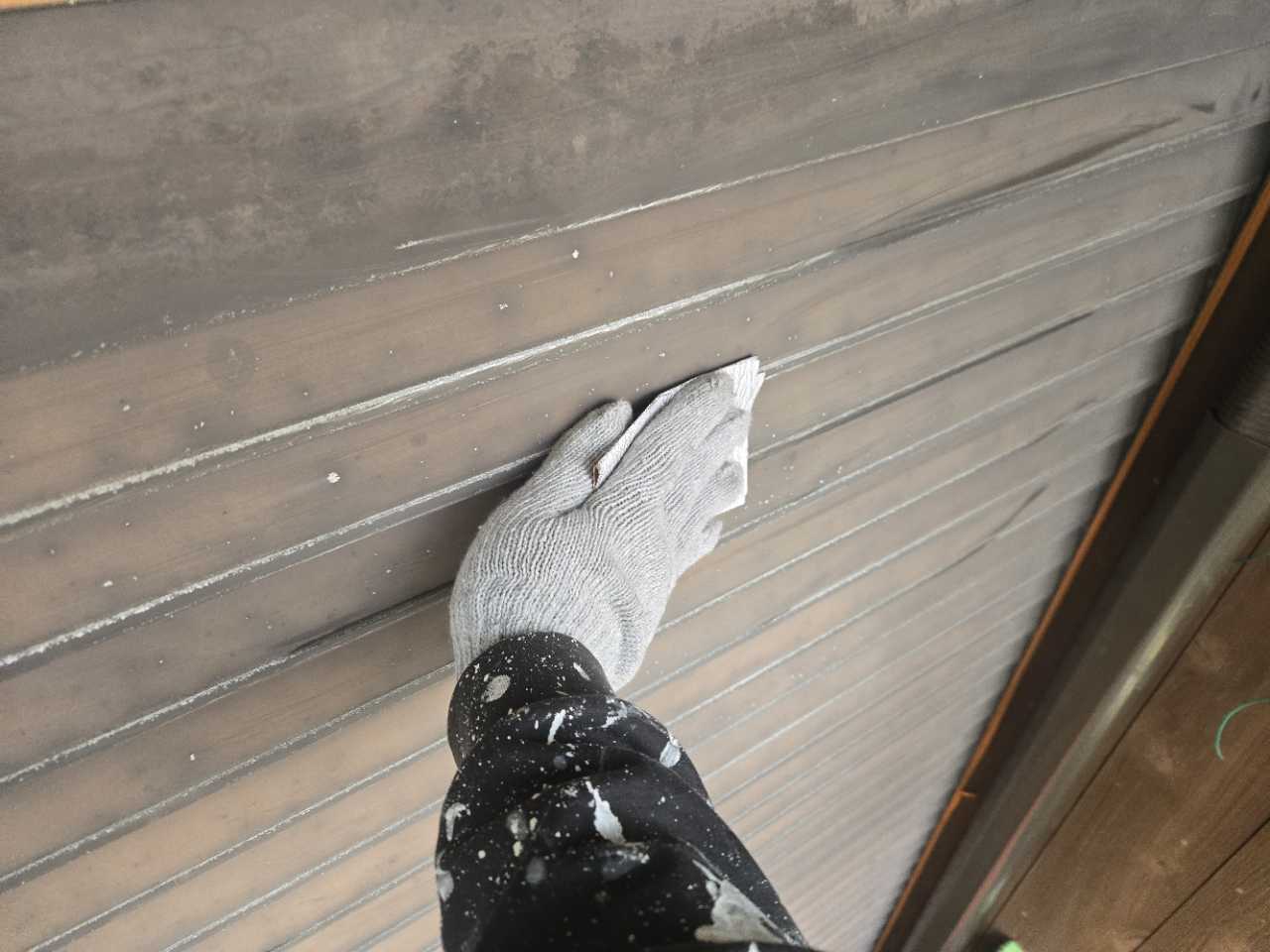 ケレン作業です。