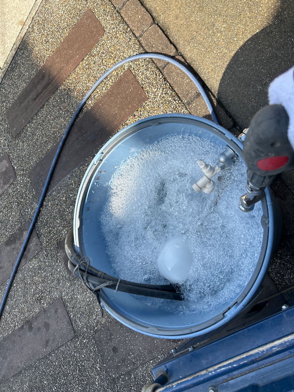 バイオ洗浄原液撹拌。